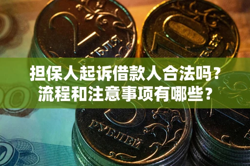 北京担保人起诉借款人合法吗？流程和注意事项有哪些？