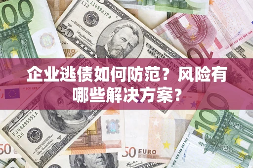 北京企业逃债如何防范？风险有哪些解决方案？