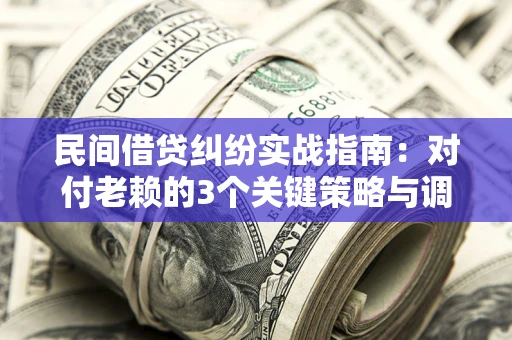 北京民间借贷纠纷实战指南：对付老赖的3个关键策略与调解盲区解析