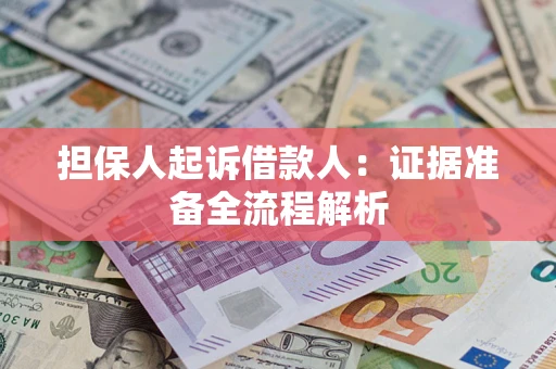 北京担保人起诉借款人：证据准备全流程解析