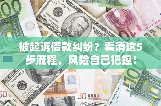 北京被起诉借款纠纷？看清这5步流程，风险自己把控！